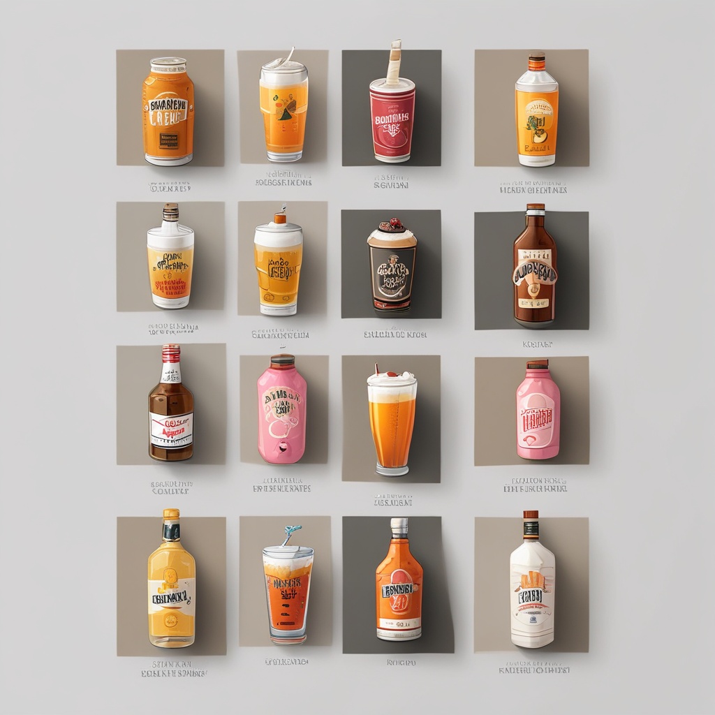 Drinks selection with shop now button