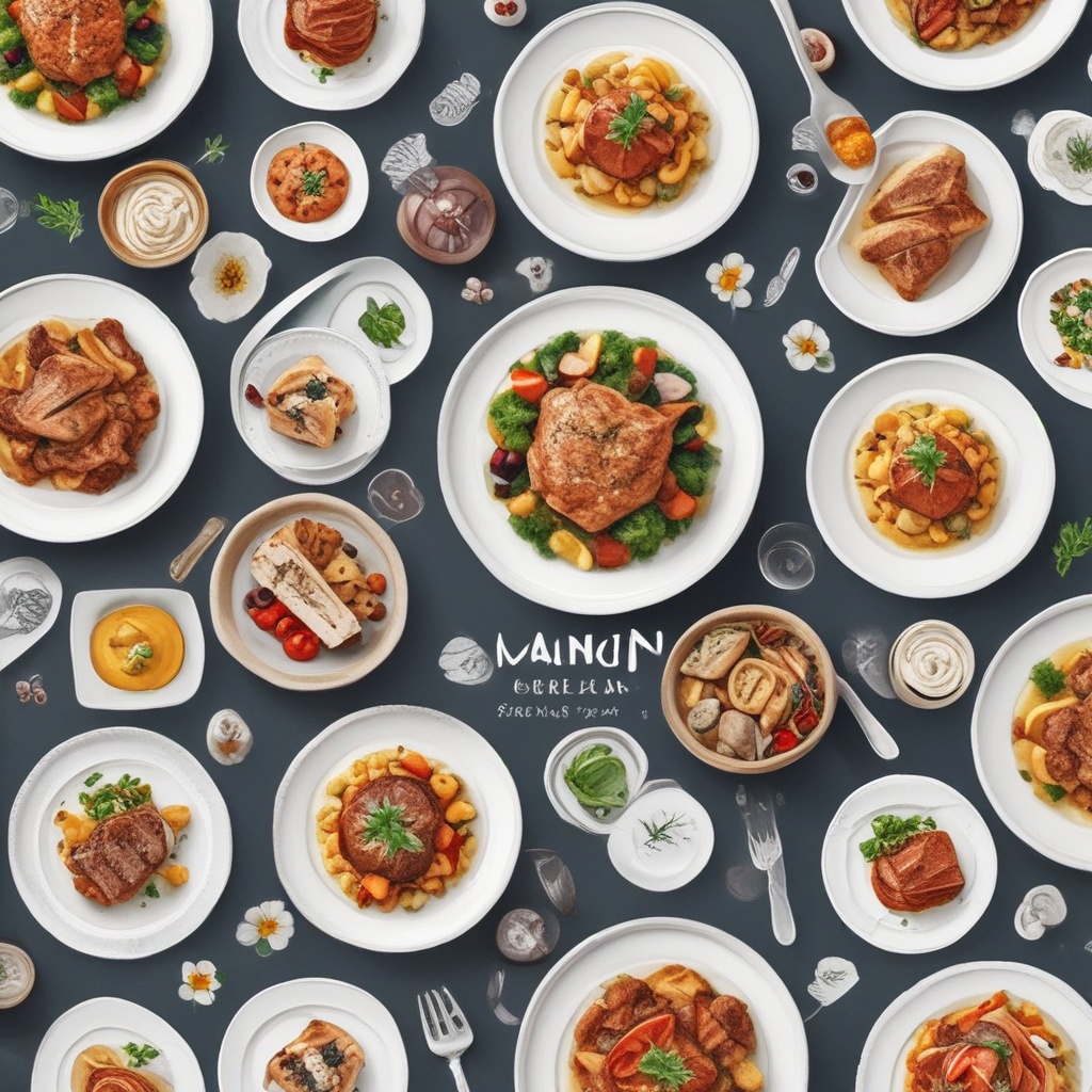 Main courses selection with shop now button