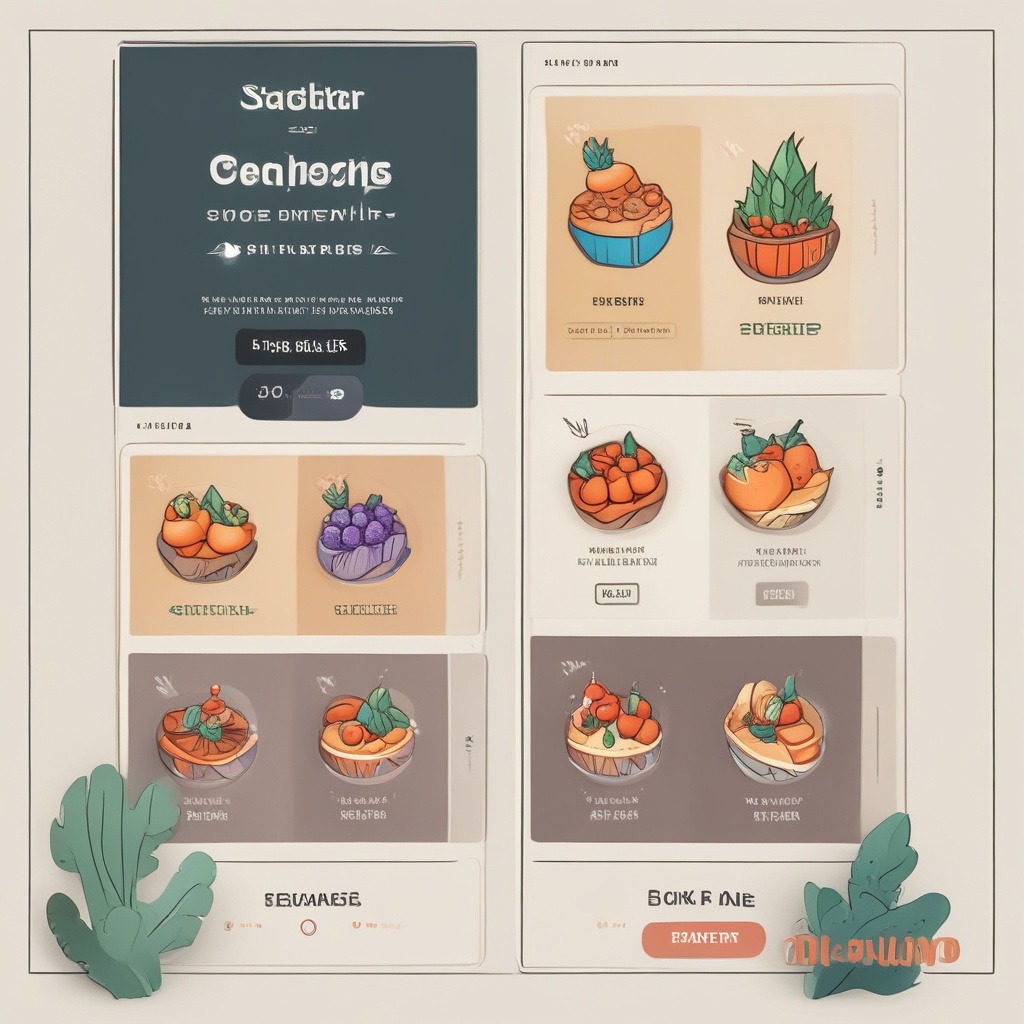 Starters selection with shop now button